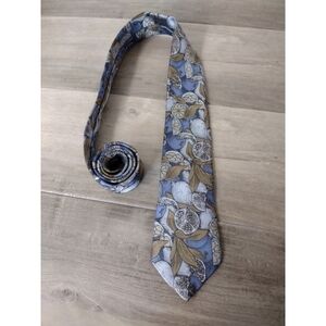 Envoy Retro men's tie with citrus and pomegranate novelty pattern